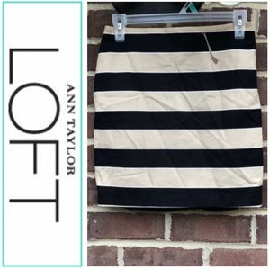 Loft Ann Tylor striped skirt